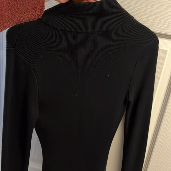Abercrombie and fitch black knit zip bodysuit small - Picture 4 of 4